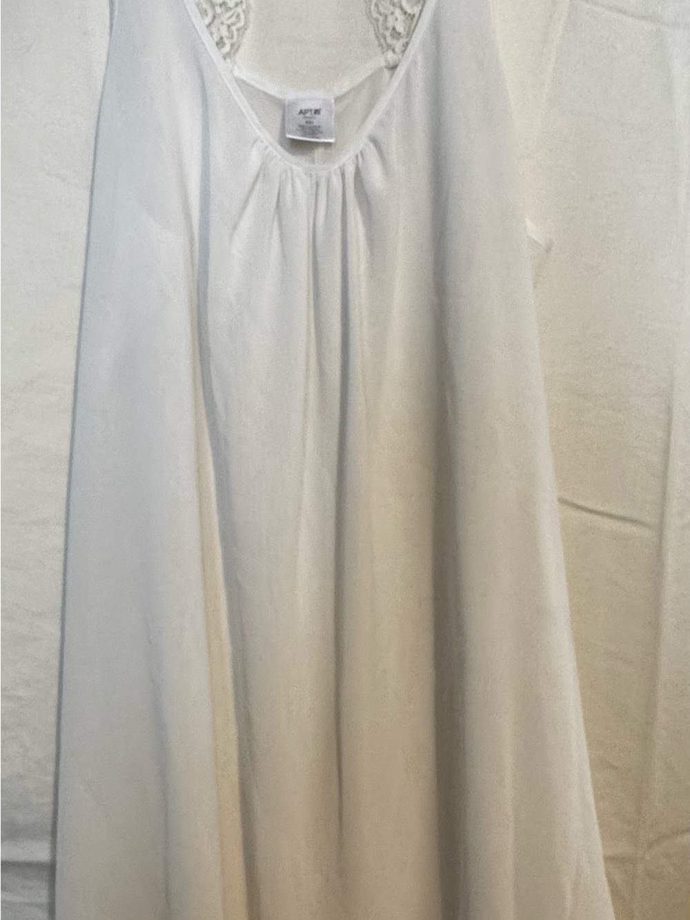 Apt. 9 White Sleeveless Lace-Back Maxi Dress